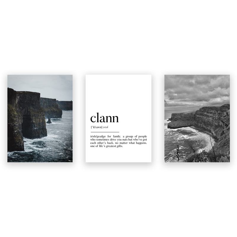 Cliffs of Moher & Clann Wall Art Set Cliffs of Moher & Clann Wall Art Set - Image 3