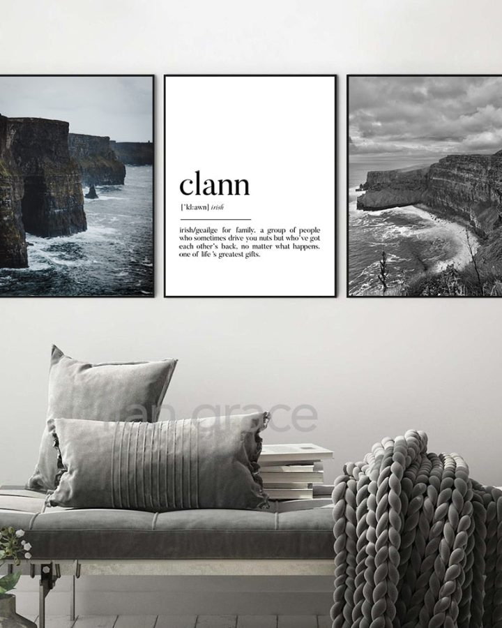 Cliffs of Moher & Clann Wall Art Set Cliffs of Moher & Clann Wall Art Set