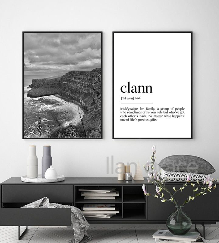 Cliffs of Moher & Clann Wall Art Set Cliffs of Moher & Clann Wall Art Set