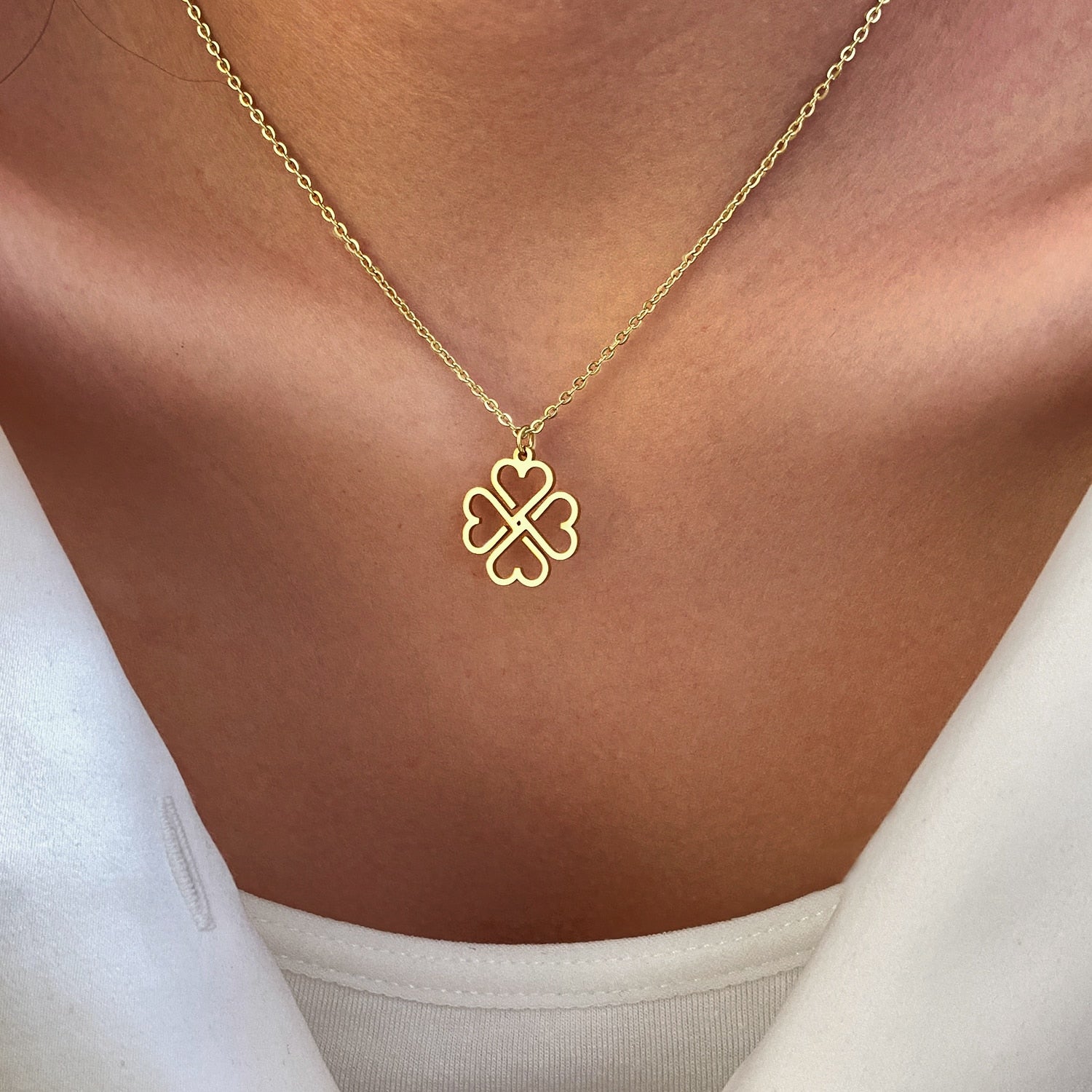 Four-Leaf Clover Necklace Four-Leaf Clover Necklace