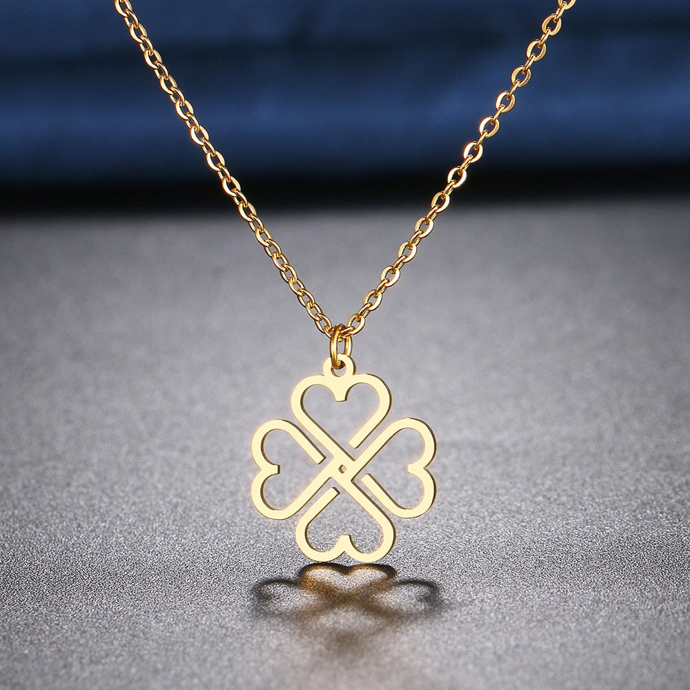 Four-Leaf Clover Necklace Four-Leaf Clover Necklace - Image 3