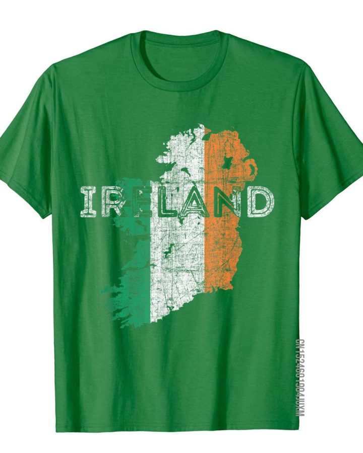 Alternative view of Flag Souvenir Distressed Ireland T-Shirt