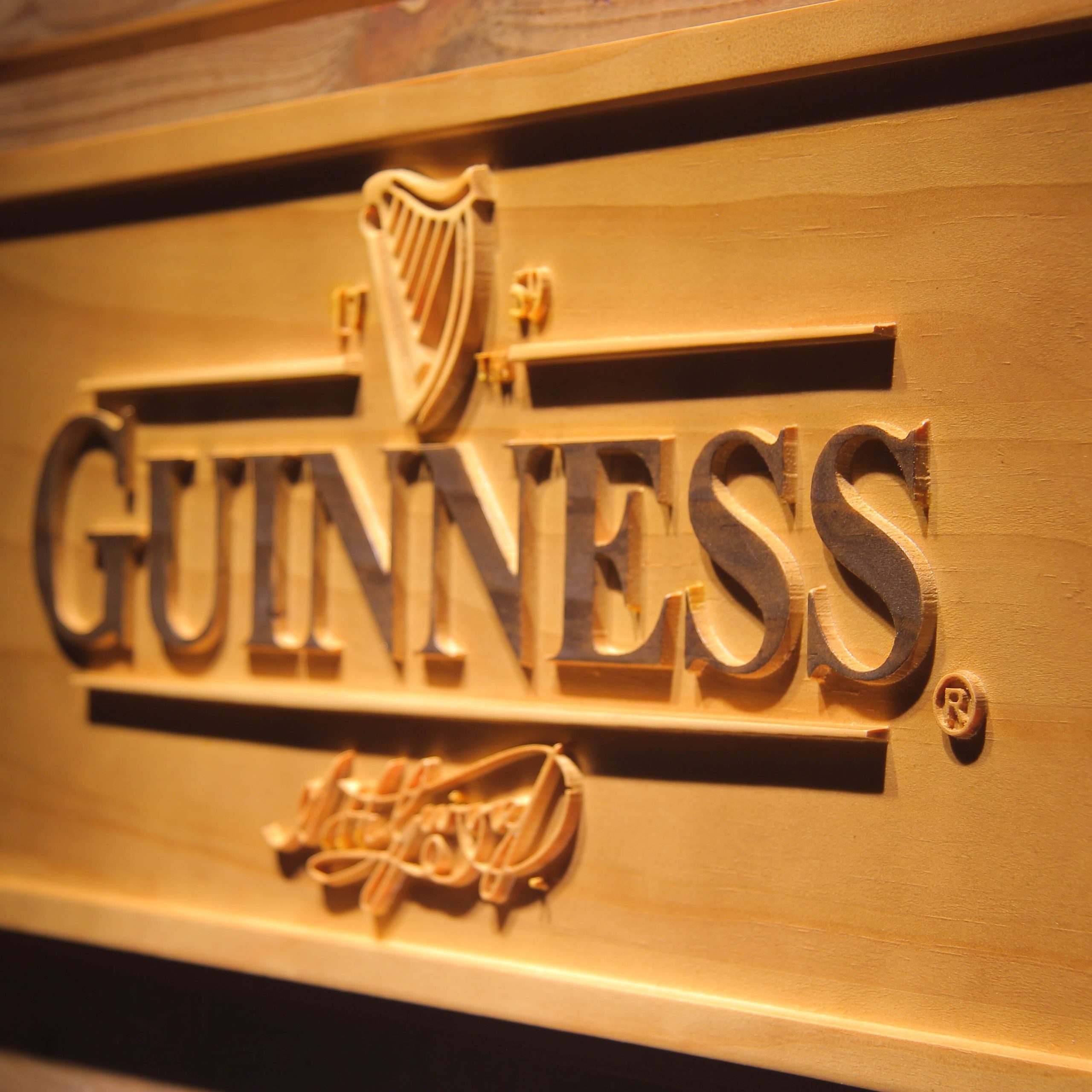 Guinness 3D Wooden Sign Guinness 3D Wooden Sign - Image 2