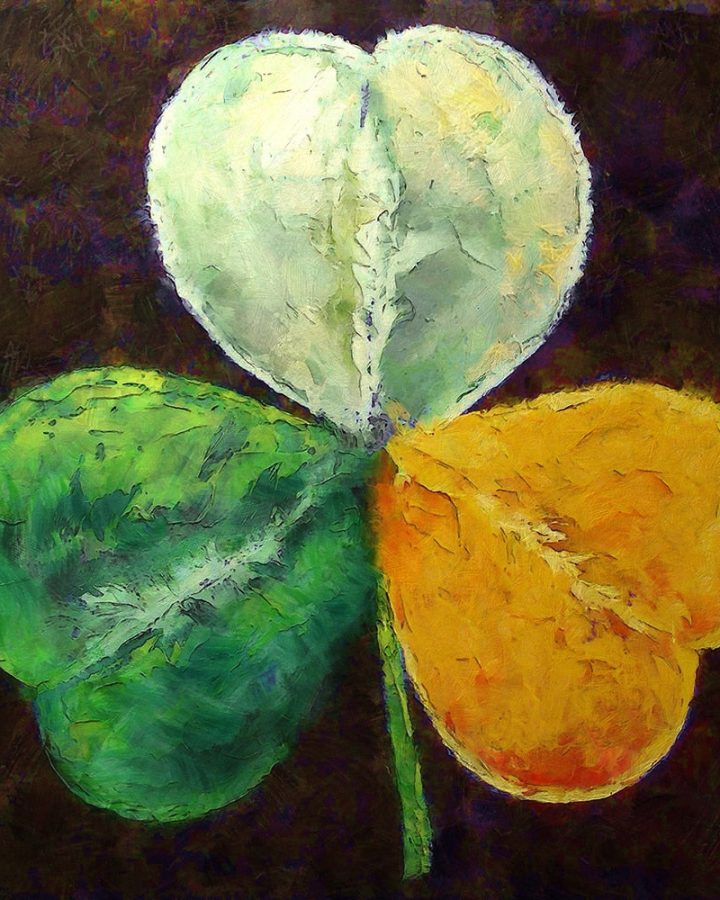 Alternative view of Tricolor Painting Of The Shamrock