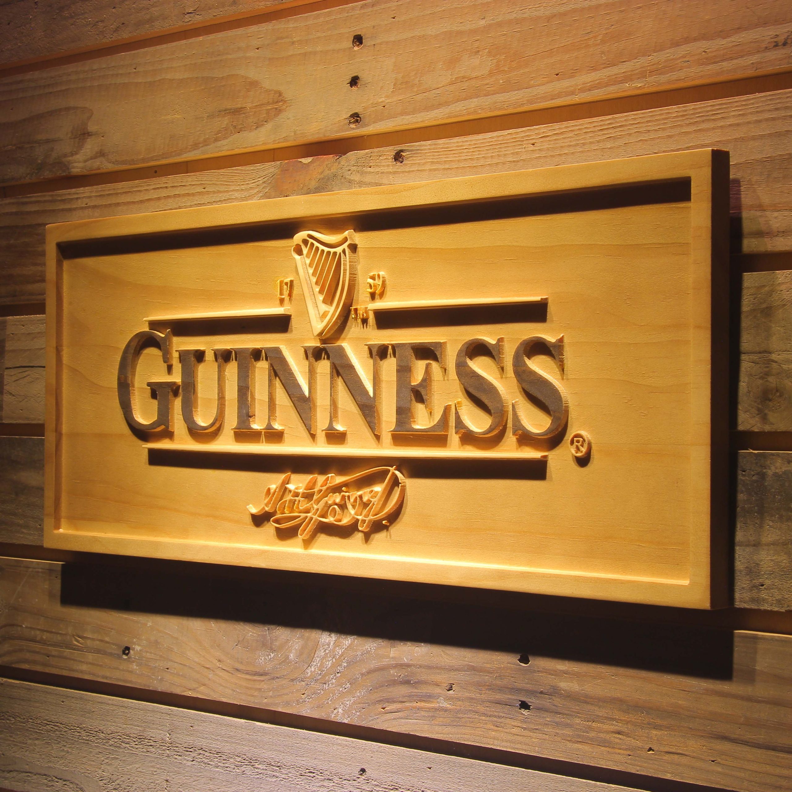 Guinness 3D Wooden Sign Guinness 3D Wooden Sign