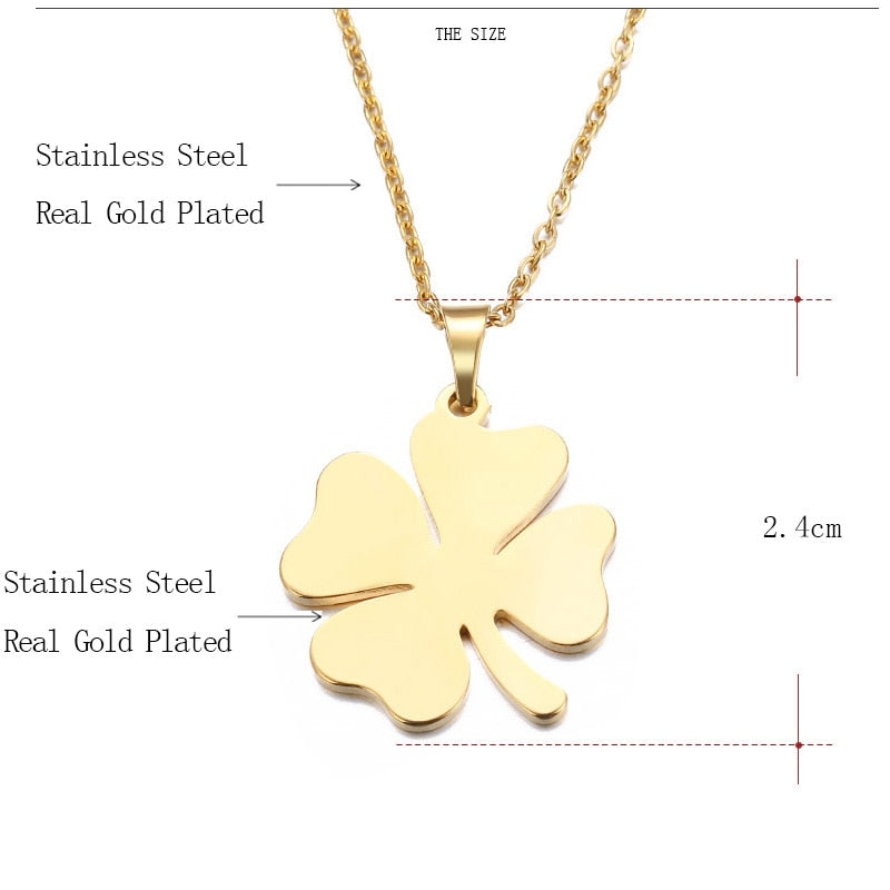 Four Leaf Clover Necklace Four Leaf Clover Necklace - Image 7