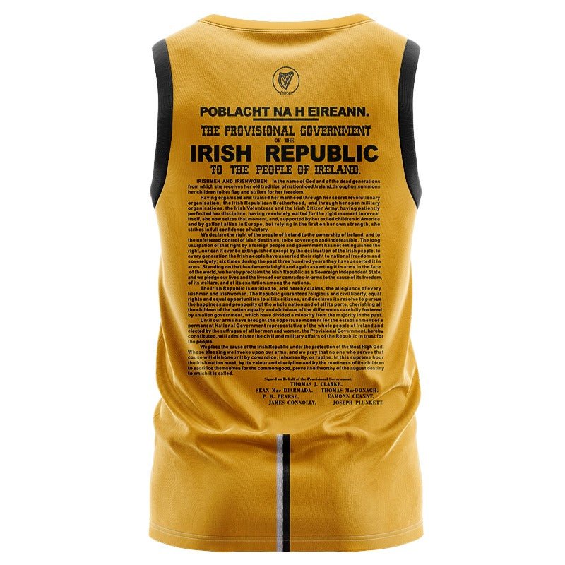 1916 Commemoration GAA Sleeveless Jersey 1916 Commemoration GAA Sleeveless Jersey - Image 2