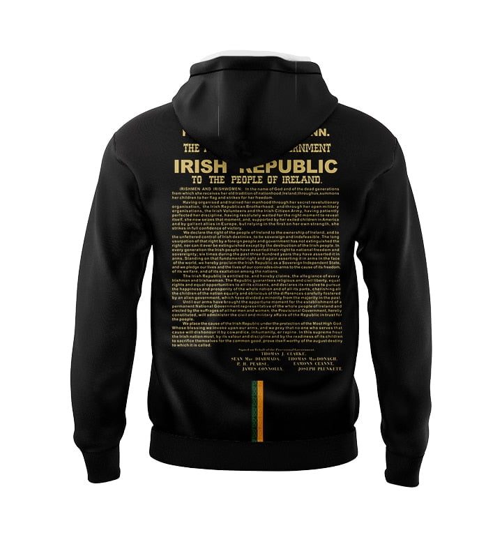 Alternative view of Insignia And Irish 1916 Commemoration Hoodie