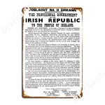 Proclamation Metal 1916 Plaque Poster Proclamation Metal 1916 Plaque Poster