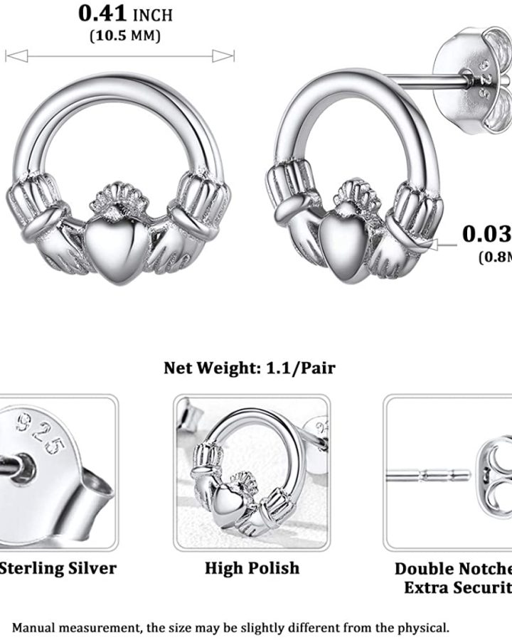 Celtic Claddagh Earrings Celtic Claddagh Earrings