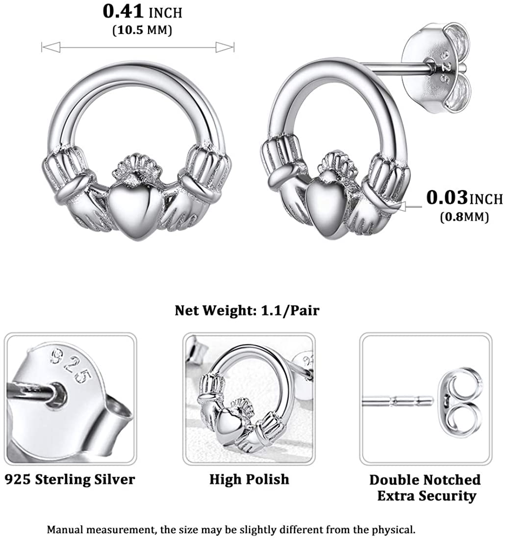 Celtic Claddagh Earrings Celtic Claddagh Earrings - Image 3