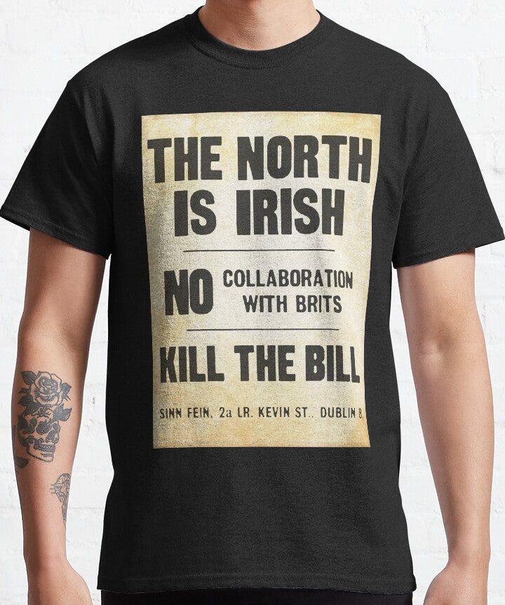 Vintage Poster The North Is Irsh T-Shirt