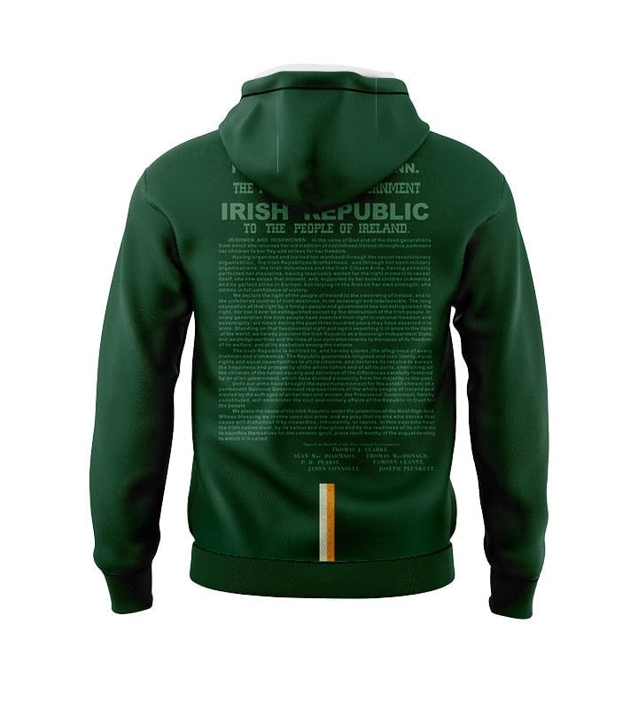Alternative view of Insignia And Irish 1916 Commemoration Hoodie