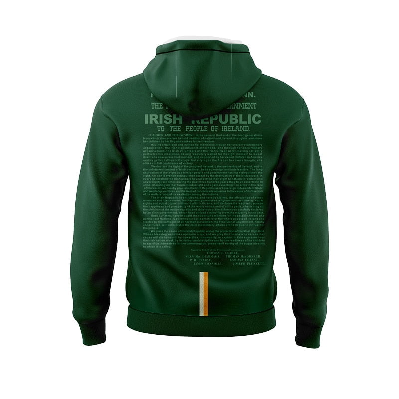 Insignia And Irish 1916 Commemoration Hoodie Insignia And Irish 1916 Commemoration Hoodie - Image 2