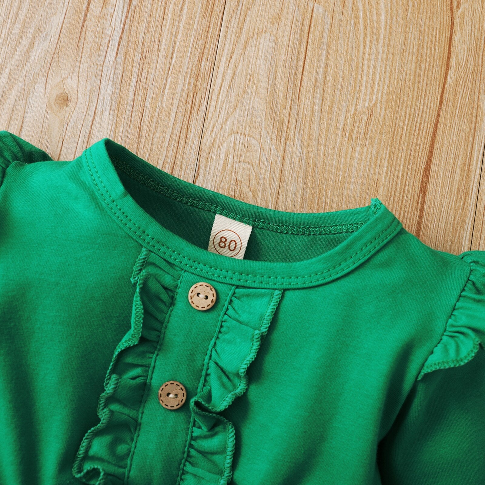 Long Sleeve Toddler Ruffle Outfit Long Sleeve Toddler Ruffle Outfit - Image 3