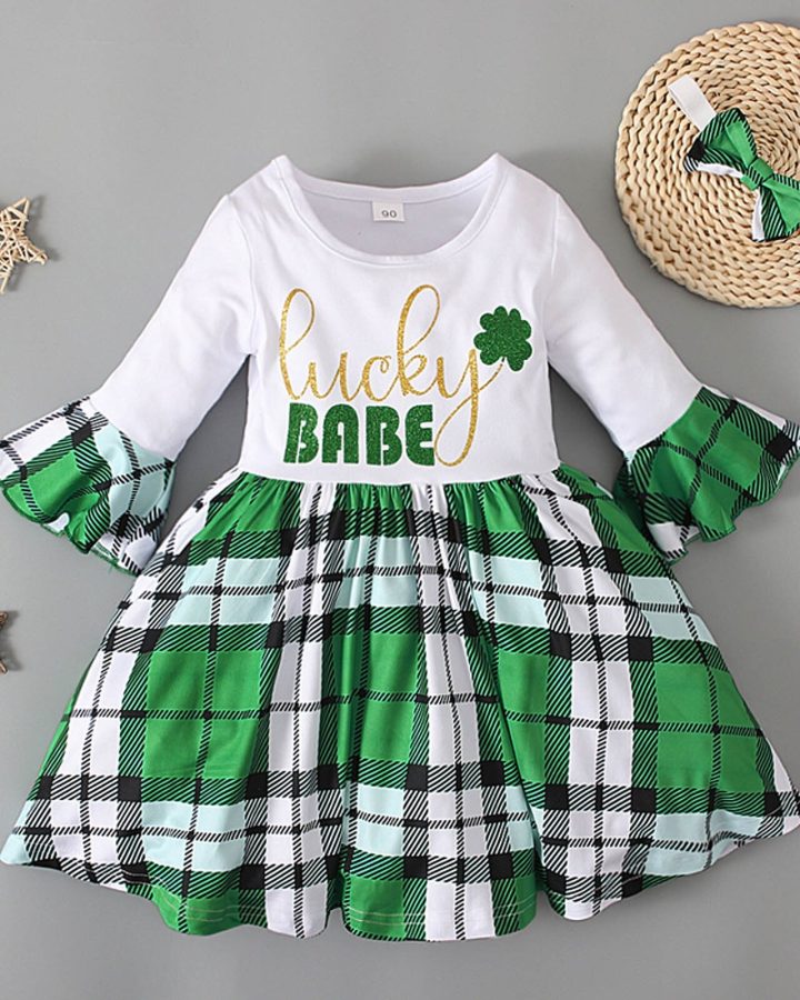 Little Miss Luck Shamrock Pants Set