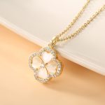 Four Leaf Clover Necklace & Ear Ring Set