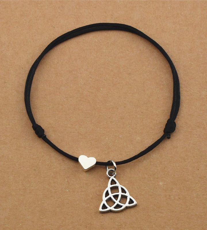 Celtic Knot & Heart Bracelet