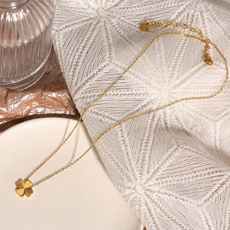 Four Leaf Clover Necklace Four Leaf Clover Necklace - Image 6