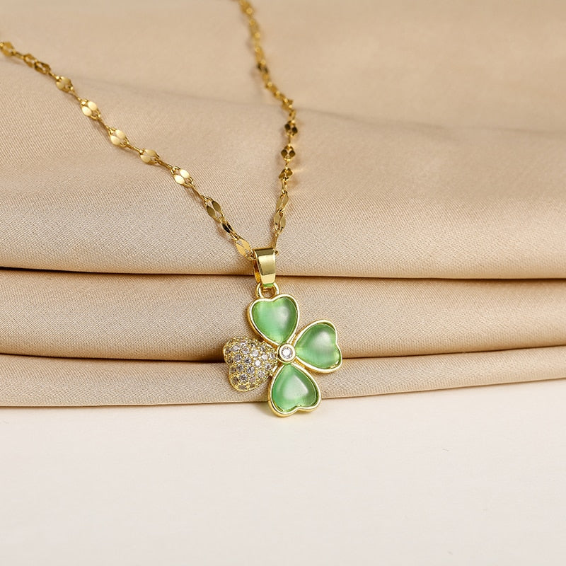 Four Leaf Clover Necklace Four Leaf Clover Necklace