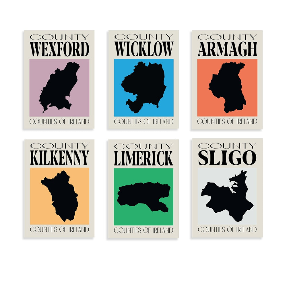 Counties of Ireland Wall Art Set Counties of Ireland Wall Art Set - Image 18