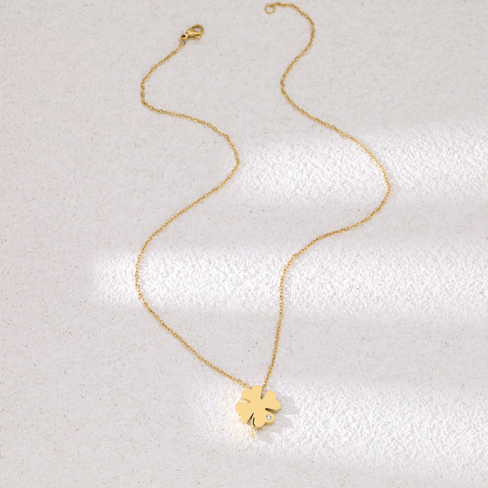 Four Leaf Clover Necklace Four Leaf Clover Necklace - Image 6