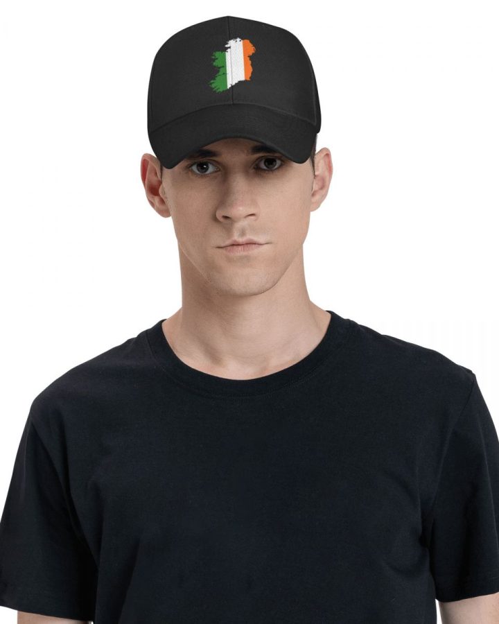 Ireland Flag Map Baseball Cap Ireland Flag Map Baseball Cap