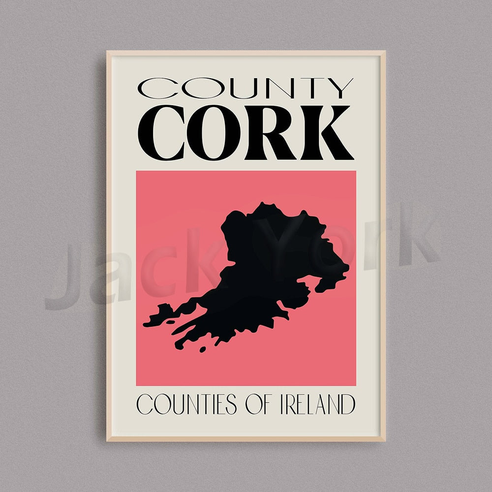 Counties of Ireland Wall Art Set Counties of Ireland Wall Art Set - Image 6