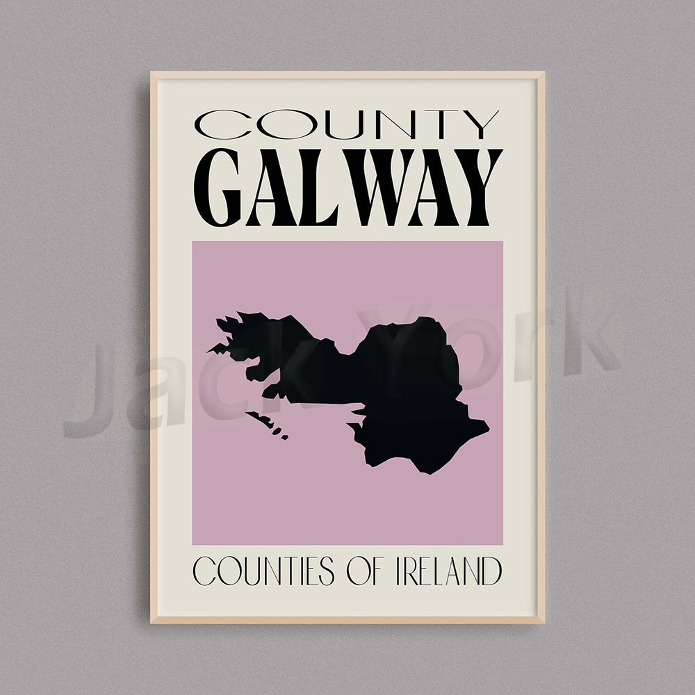 Counties of Ireland Wall Art Set Counties of Ireland Wall Art Set - Image 3