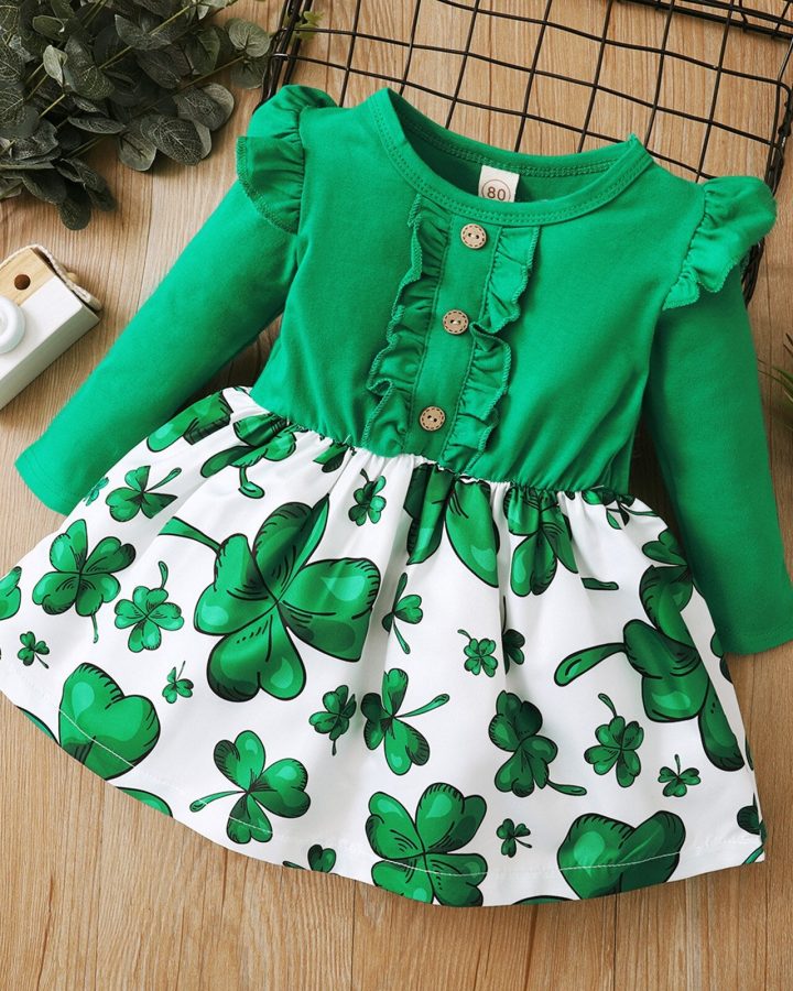 Long Sleeve Toddler Ruffle Outfit