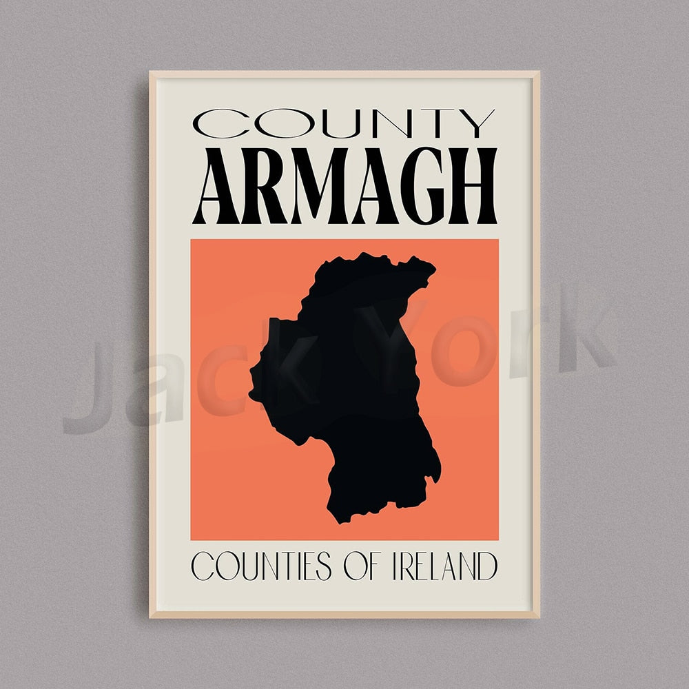 Counties of Ireland Wall Art Set Counties of Ireland Wall Art Set - Image 12
