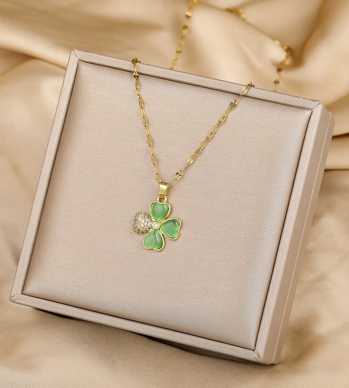 Four Leaf Clover Necklace Four Leaf Clover Necklace