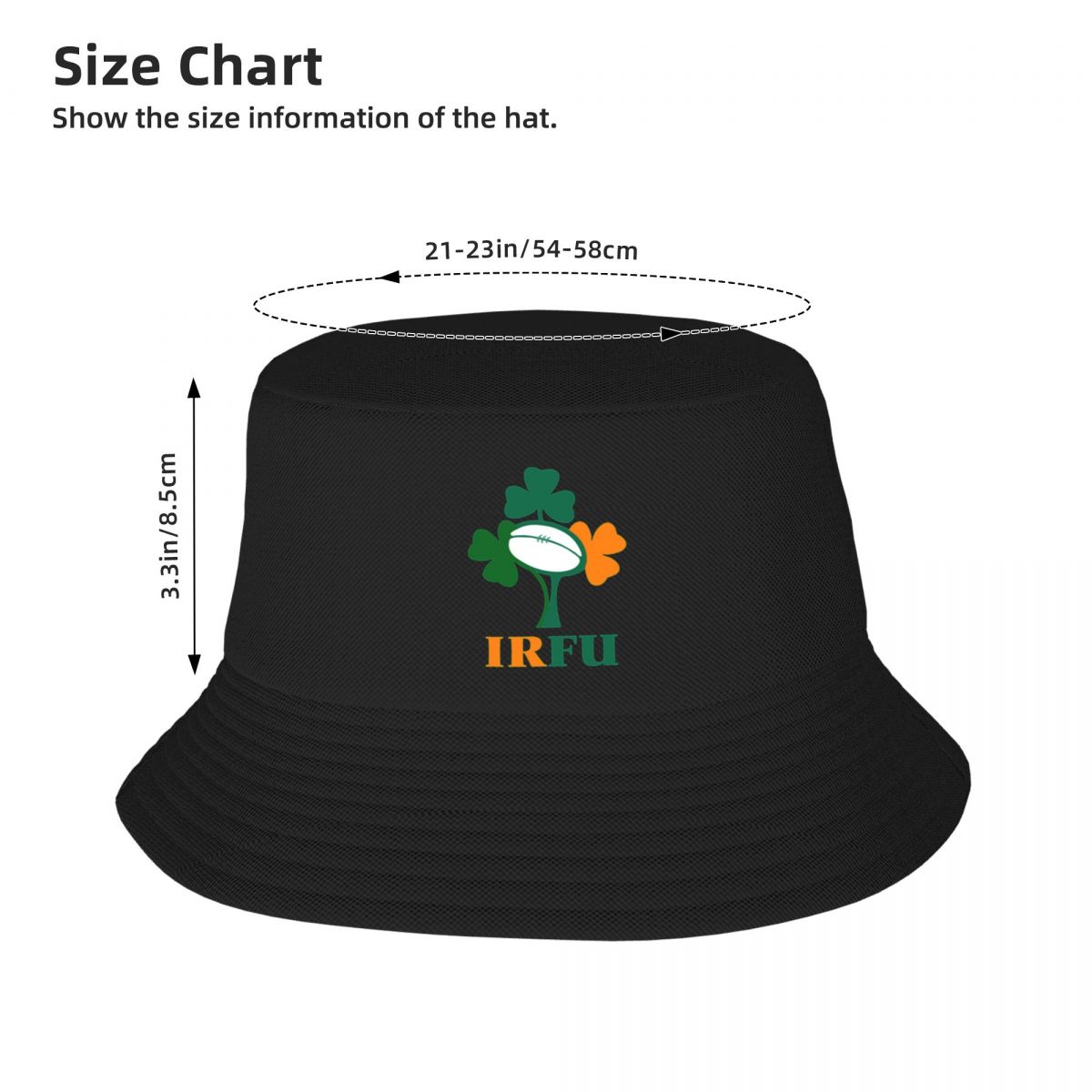 IRFU Ireland Rugby Bucket Hat IRFU Ireland Rugby Bucket Hat - Image 5