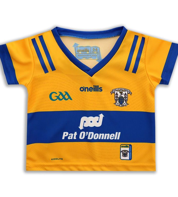 Clare GAA Baby 2023 2 Stripe Home Jersey