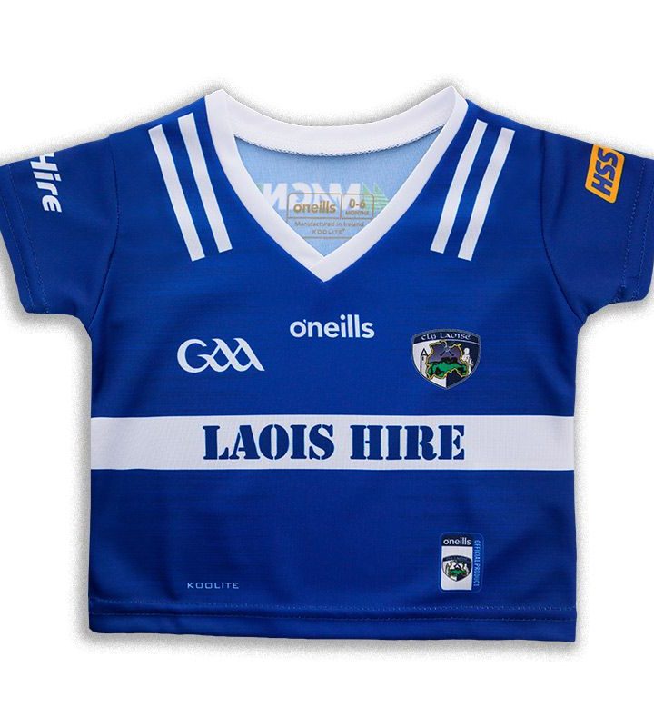 Laois GAA Baby 2023 2 Stripe Home Jersey