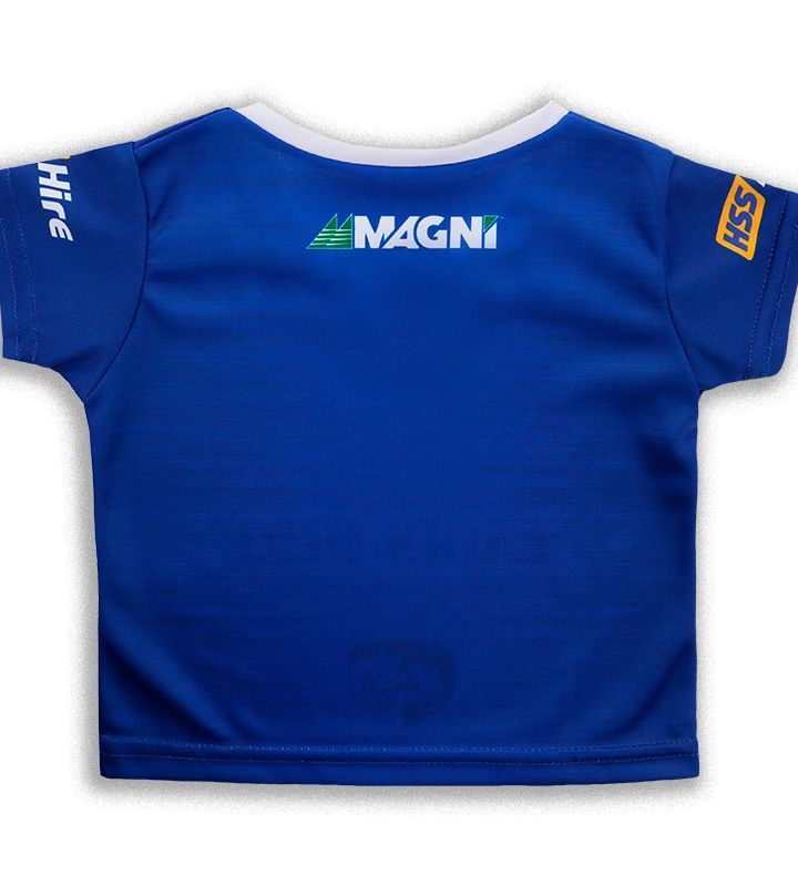 Alternative view of Laois GAA Baby 2023 2 Stripe Home Jersey