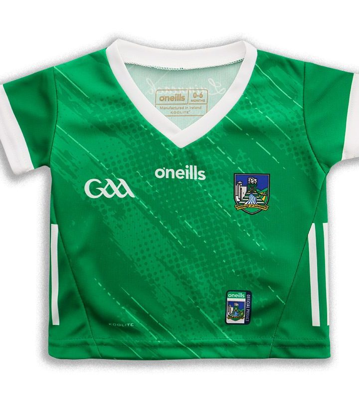 Limerick GAA 2023 Baby 2 Stripe Home Jersey