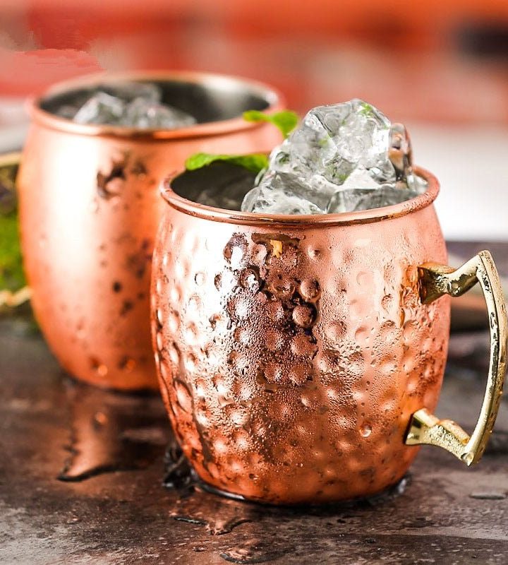 8 x 550ml Moscow Mule Copper Mugs
