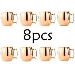 8 x 550ml Moscow Mule Copper Mugs 8 x 550ml Moscow Mule Copper Mugs
