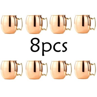 8 x 550ml Moscow Mule Copper Mugs 8 x 550ml Moscow Mule Copper Mugs - Image 4