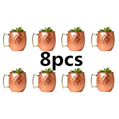 8 x 550ml Moscow Mule Copper Mugs 8 x 550ml Moscow Mule Copper Mugs - Image 3