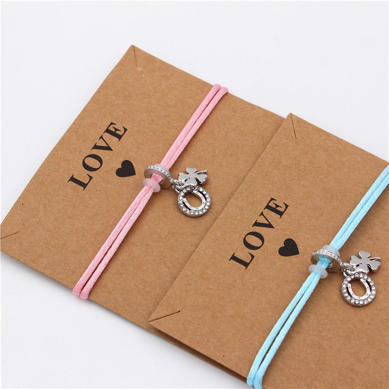 Four-leaf Clover & Horse Shoe Bracelet Four-leaf Clover & Horse Shoe Bracelet - Image 2