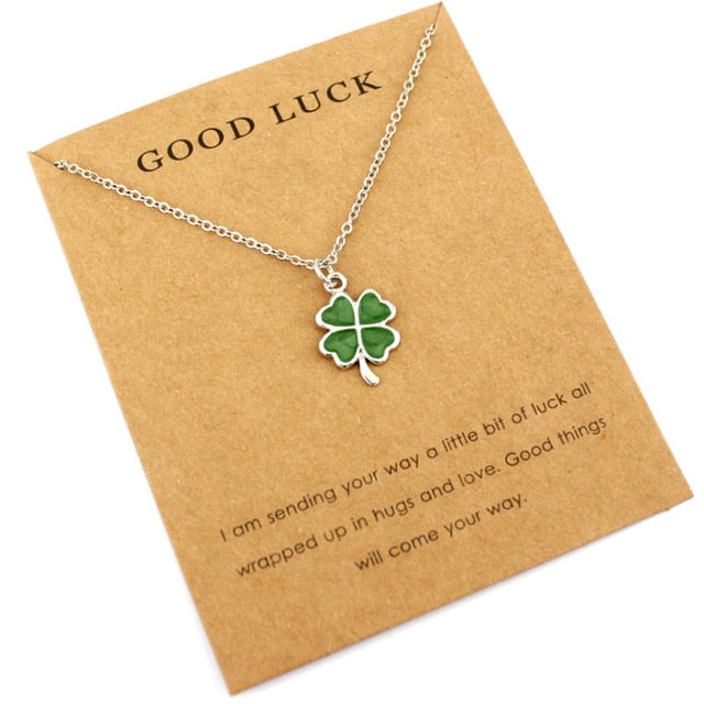 Lucky Four-leaf Clover Necklaces Lucky Four-leaf Clover Necklaces - Image 2