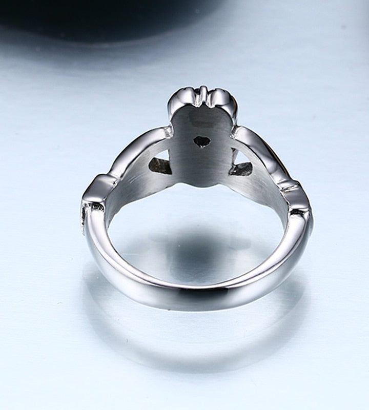 Alternative view of Claddagh Ring Stainless Steel