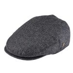 Wool Tweed Herringbone Cap