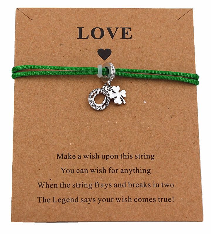 Four-leaf Clover & Horse Shoe Bracelet