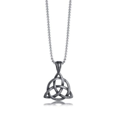 Alternative view of Trinity Knot Necklace