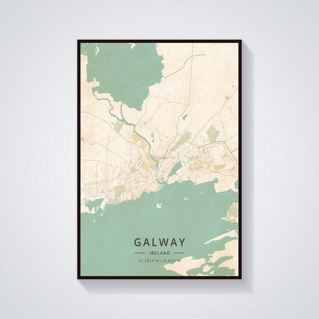 Dublin Belfast Galway Kilkenny Map Poster Dublin Belfast Galway Kilkenny Map Poster - Image 2