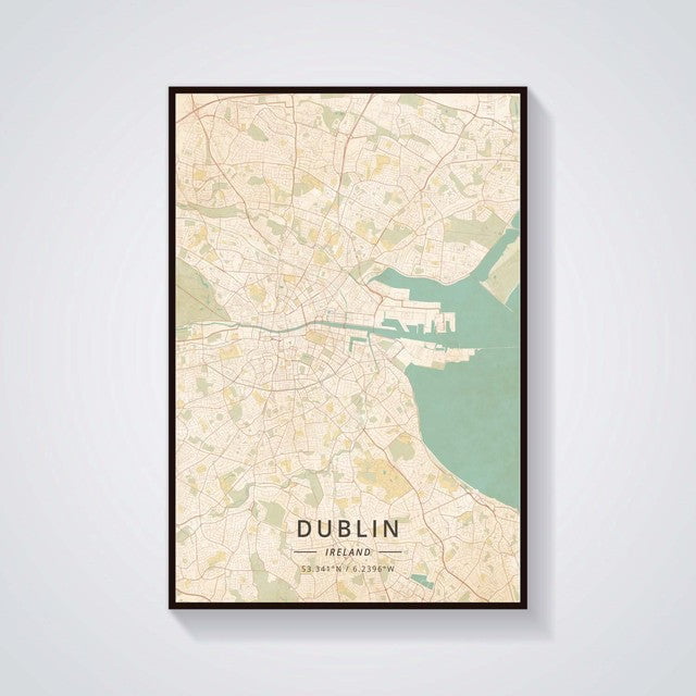 Dublin Belfast Galway Kilkenny Map Poster Dublin Belfast Galway Kilkenny Map Poster - Image 4
