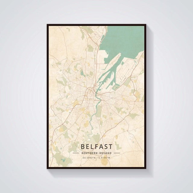 Dublin Belfast Galway Kilkenny Map Poster Dublin Belfast Galway Kilkenny Map Poster - Image 5